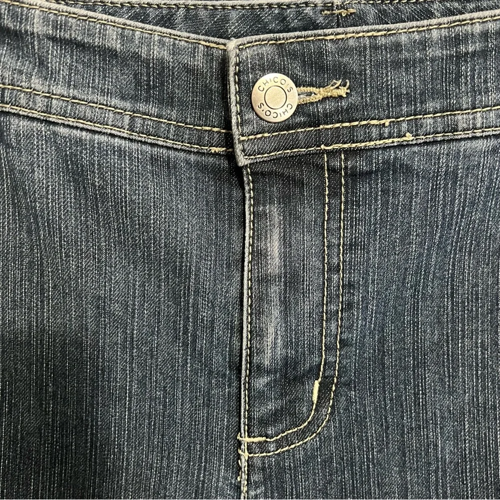 Chico's Dark Blue Boot Cut Jeans - Picture 5 of 13